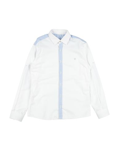 Kid Boy Shirt White Size 12 Cotton, Polyester