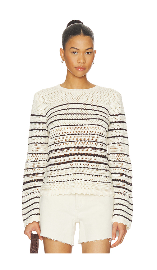 Madewell Rosie Textured Femme Pullover Sweater in Ivory. XXS. Also in XS, S, M, L
