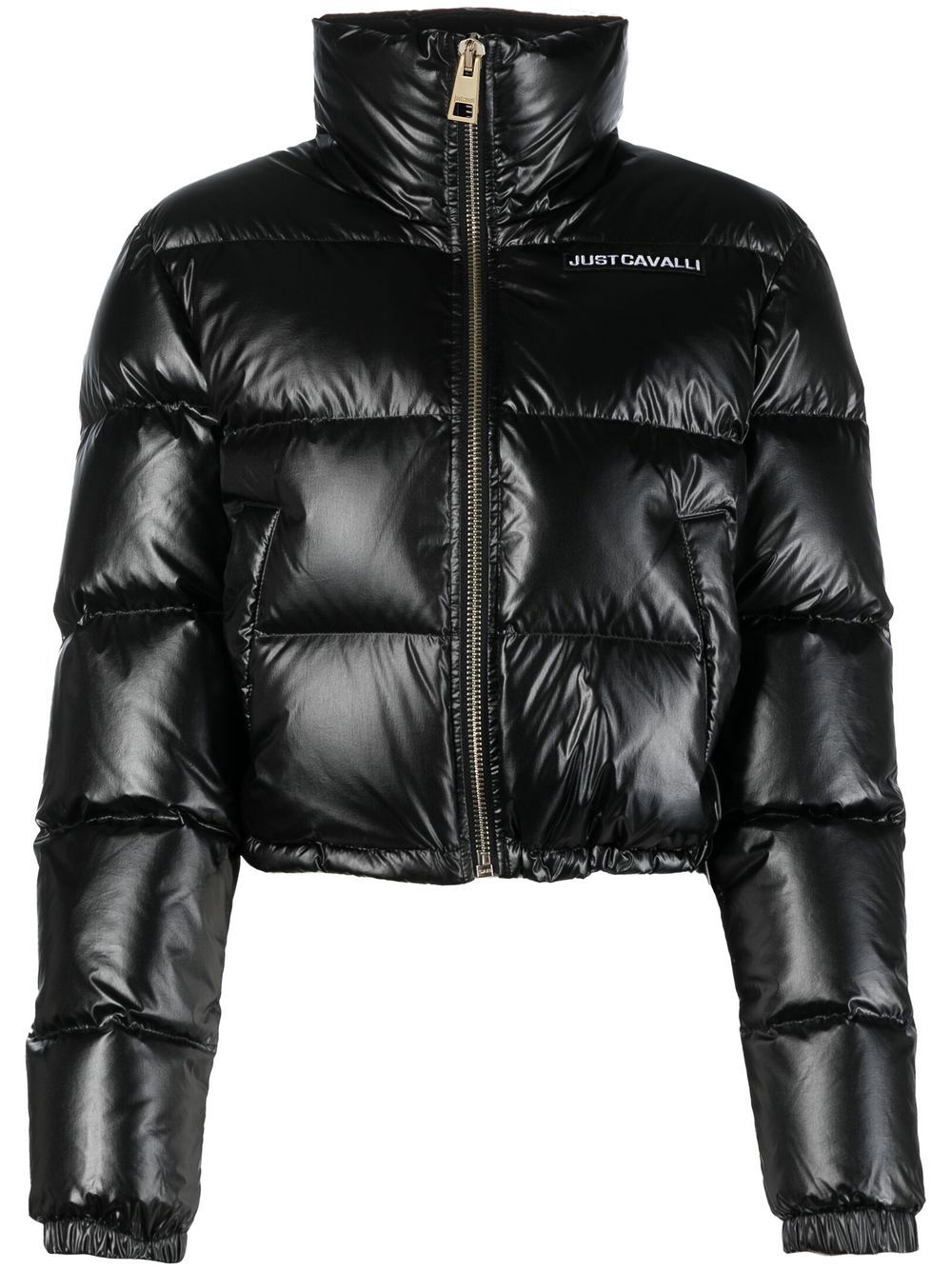 Down funnel-neck jacket - Black