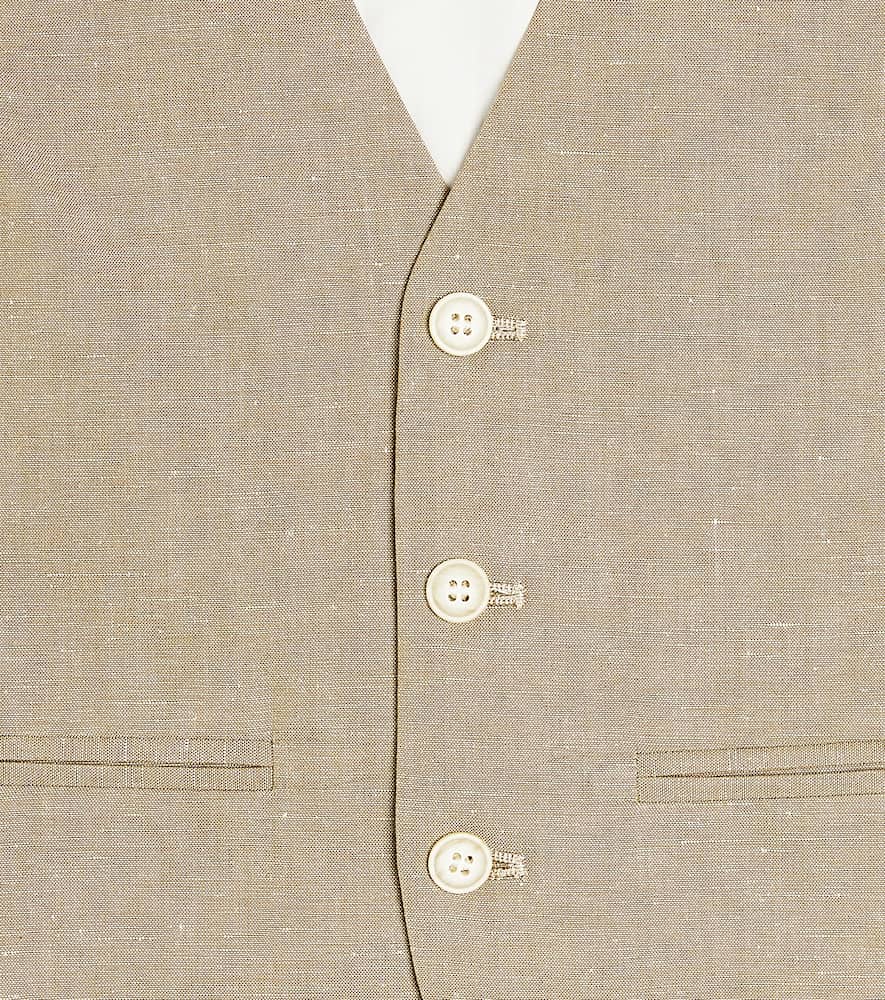 Angus cotton and linen vest