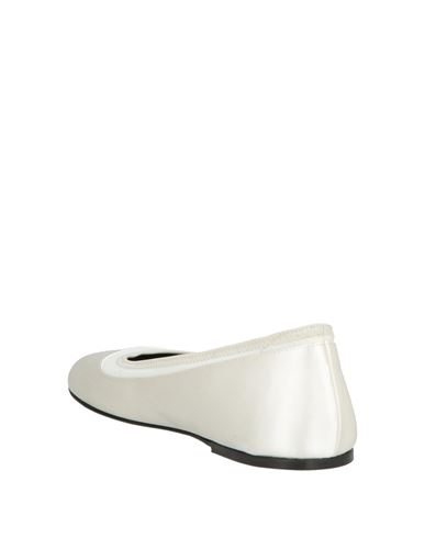 Woman Ballet flats Ivory Size 6 Viscose, Silk