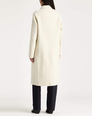 Paltò Woman Coat Ivory Size 8 Wool, Nylon