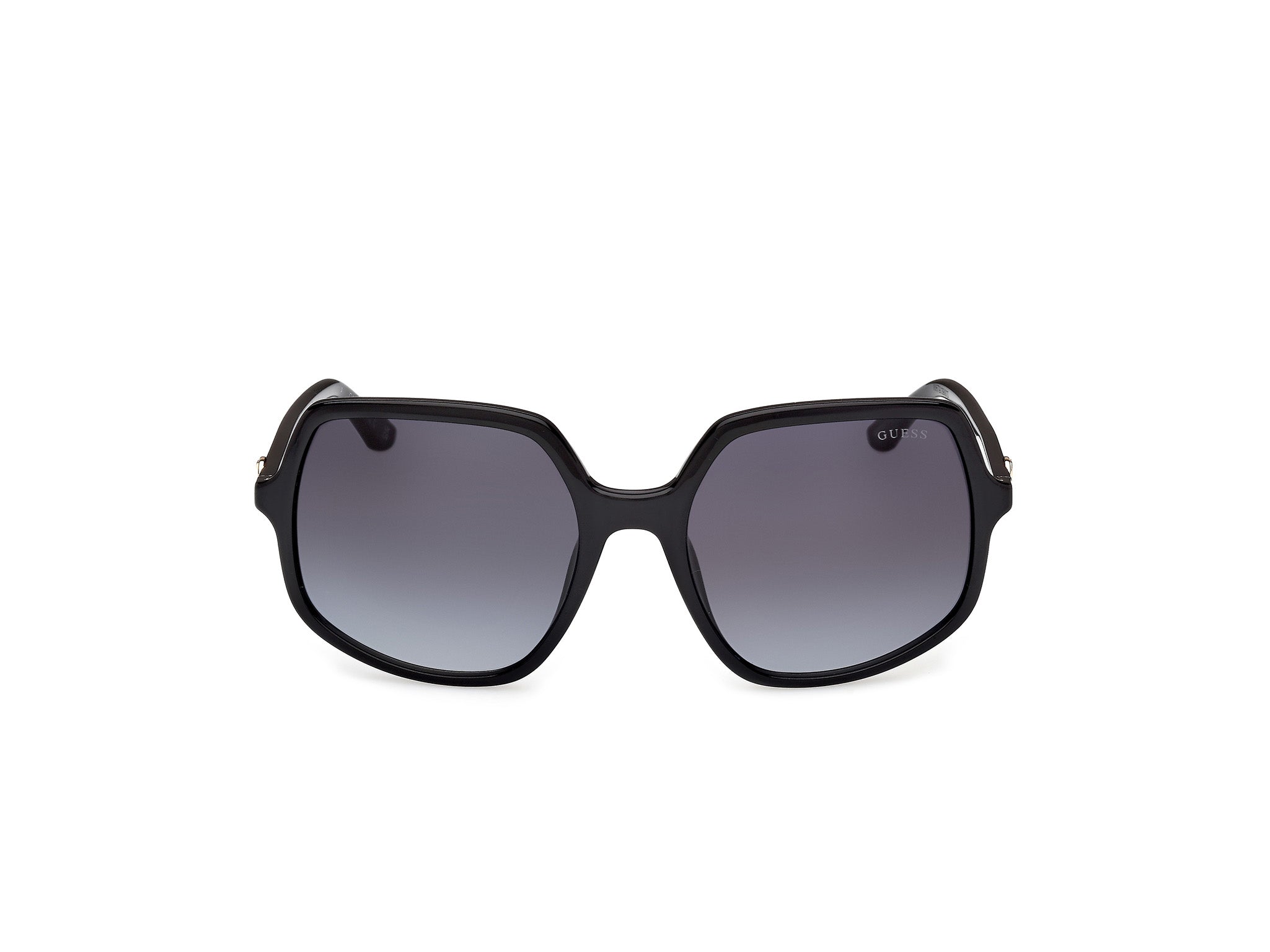 Guess Mujer Guess GU00257 01B Gafas de sol Inyectado Negro Fumar Cuadrada Norma