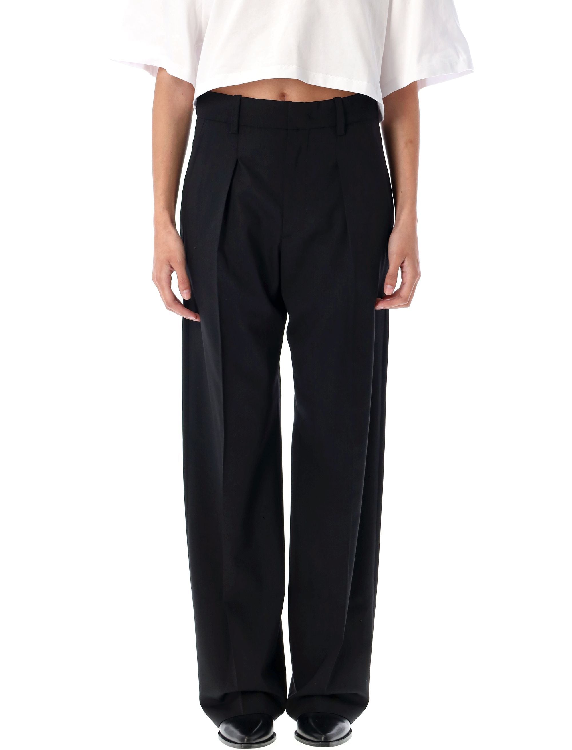 Tailored High-Waisted Women's Pants with Darts