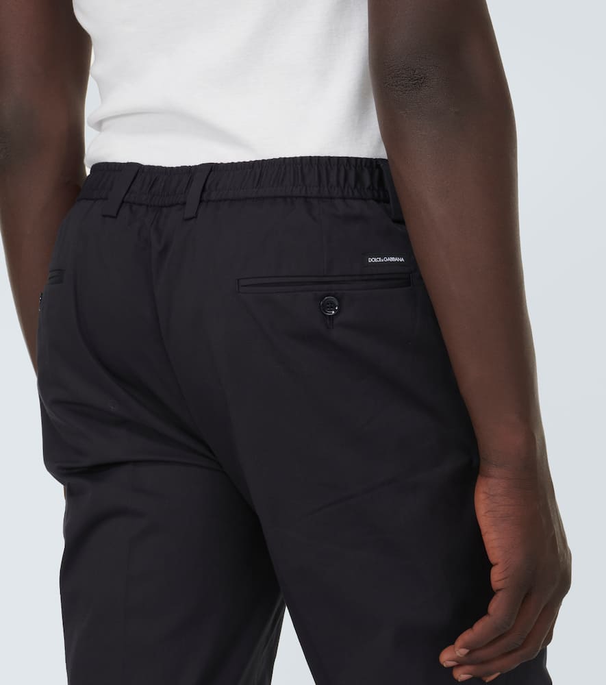 Cotton-blend suit pants