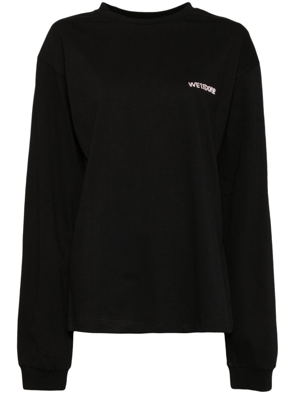 Logo-bead T-shirt - Black