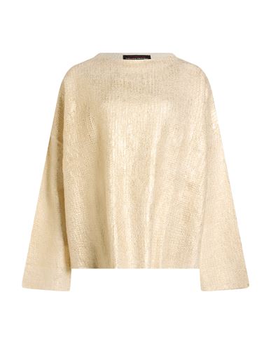 Collection Privēe? Woman Sweater Gold Size 8 Acrylic, Polyamide, Mohair wool