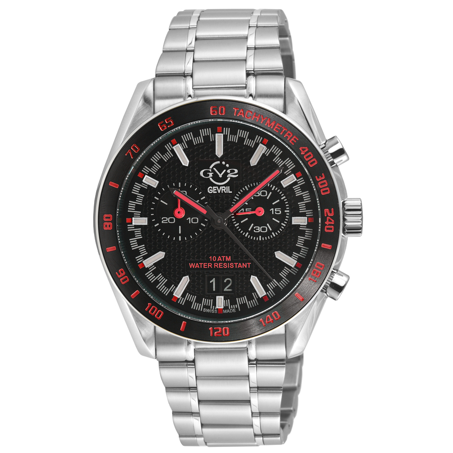 Freccia Chronograph Quartz Black Dial Mens Watch 42900B
