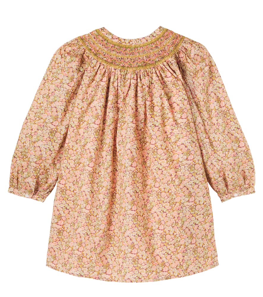 Jadwiga floral smocked cotton dress