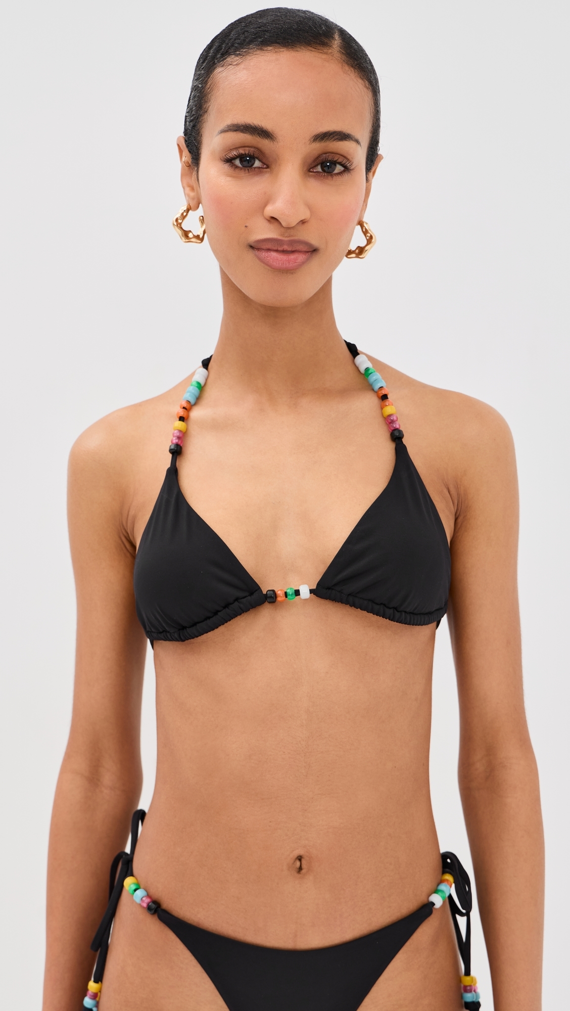Lido Triangle Bikini Top Black