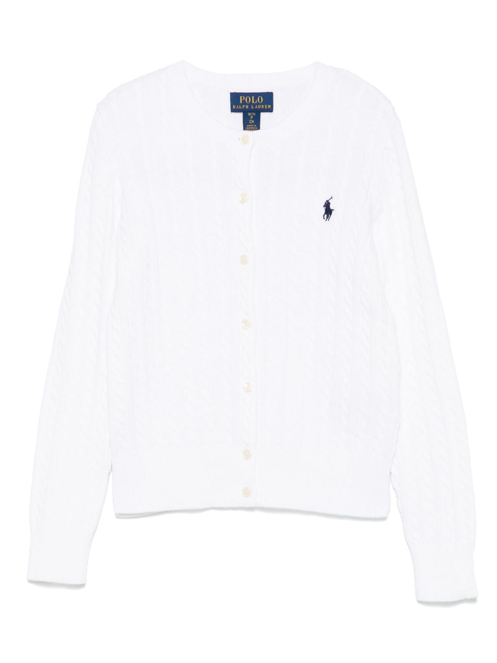 POLO RALPH LAUREN KIDS Polo Pony cardigan - White