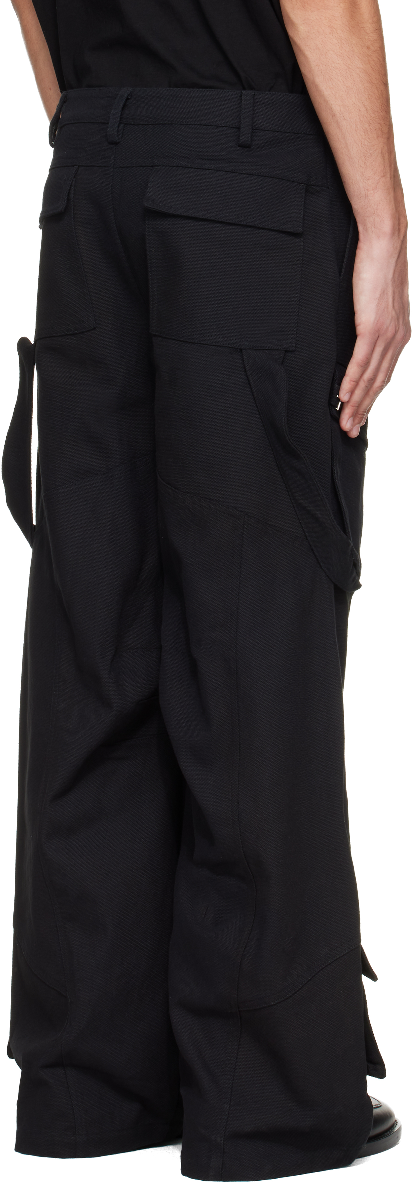 Black Cellulae Cargo Pants