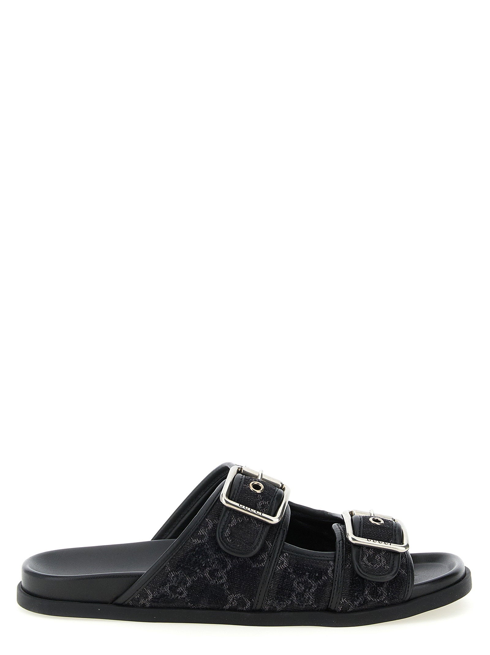 Gg Denim Slides