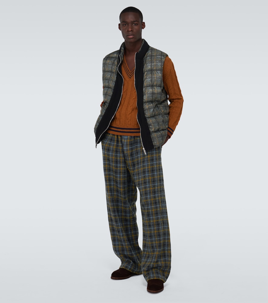 Undercover Checked padded vest