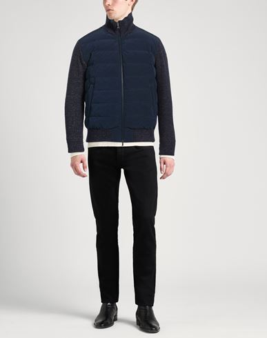 Man Puffer Navy Size L Polyester, Nylon, Virgin Wool