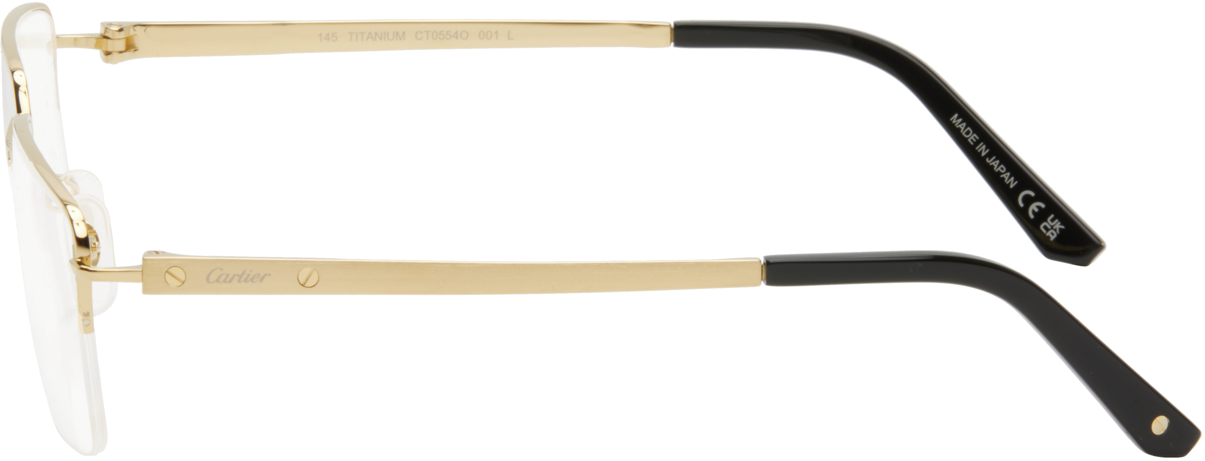 Cartier Gold 'Santos de Cartier' Glasses