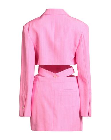 Woman Mini dress Fuchsia Size 8 Viscose, Silk