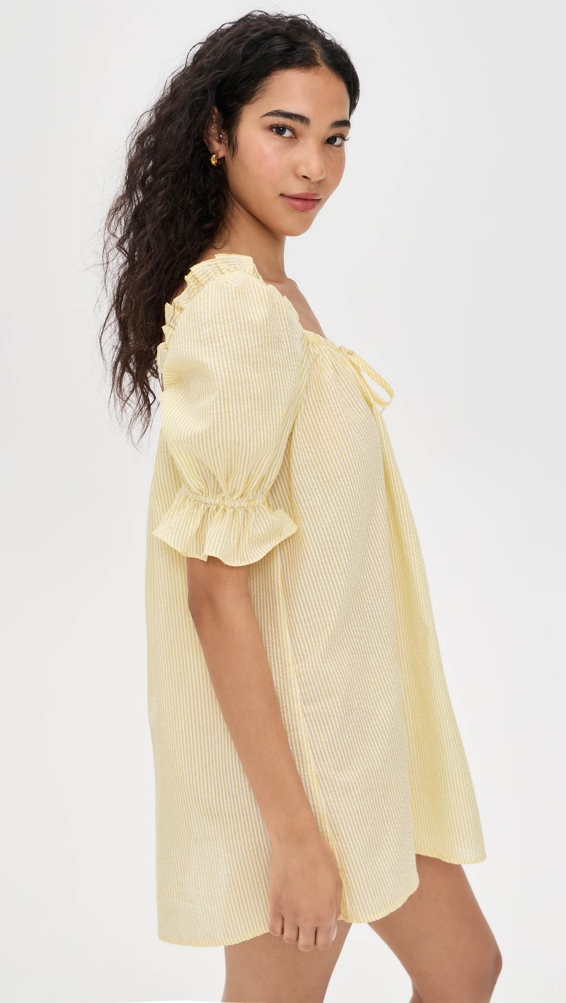 O. p.t Allegra Mini Dress Yellow Stripe