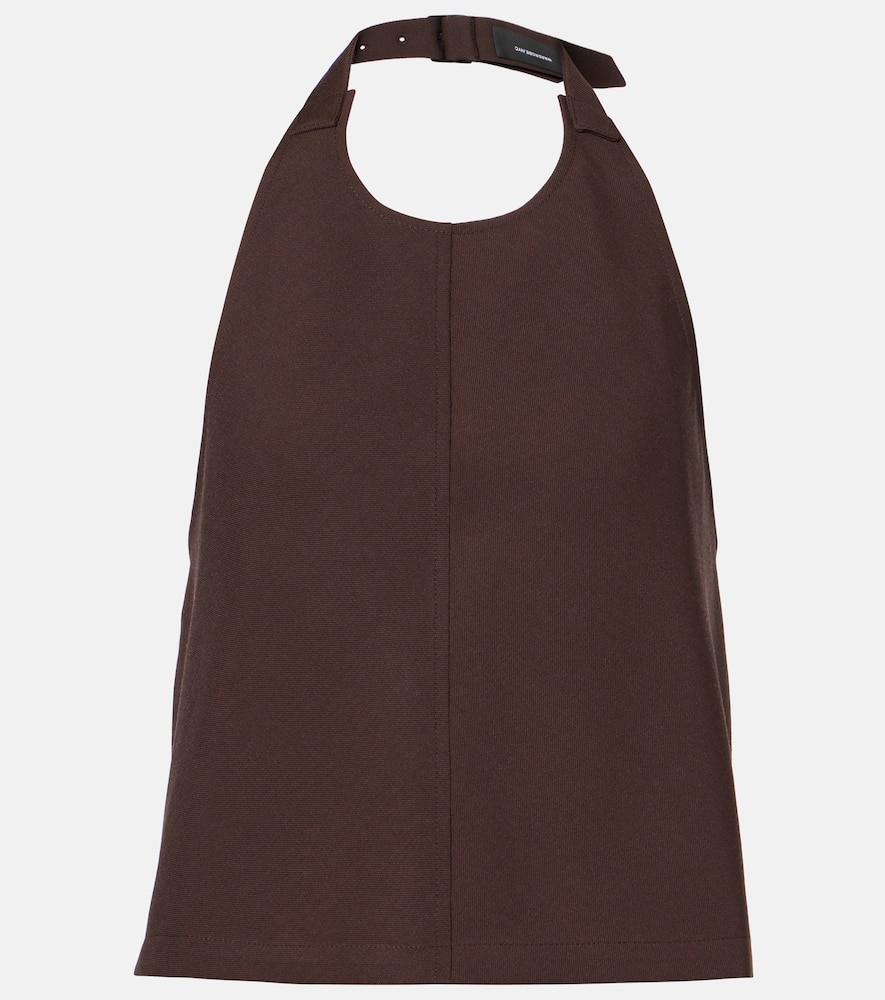 Wardrobe. NYC Open-back halterneck wool top