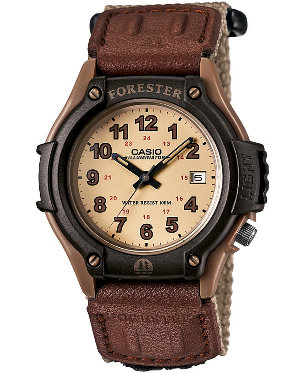 Men's Forester Tan Nylon Strap Watch 41mm - Brown