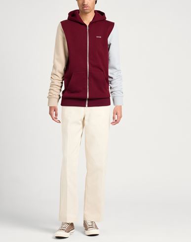 Man Sweatshirt Burgundy Size L Cotton