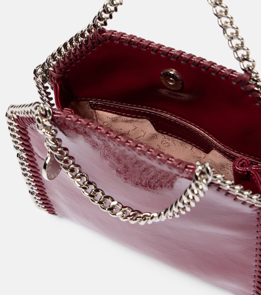 Falabella Small faux patent leather tote bag