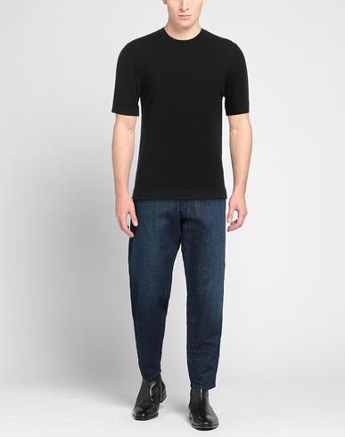 The Fine Essentials Man Sweater Black Size 40 Merino Wool