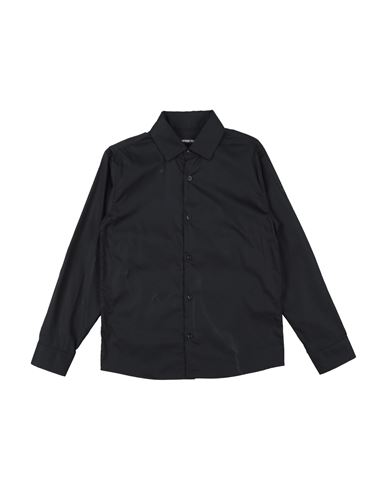 Kid Boy Shirt Black Size 14 Cotton, Elastane
