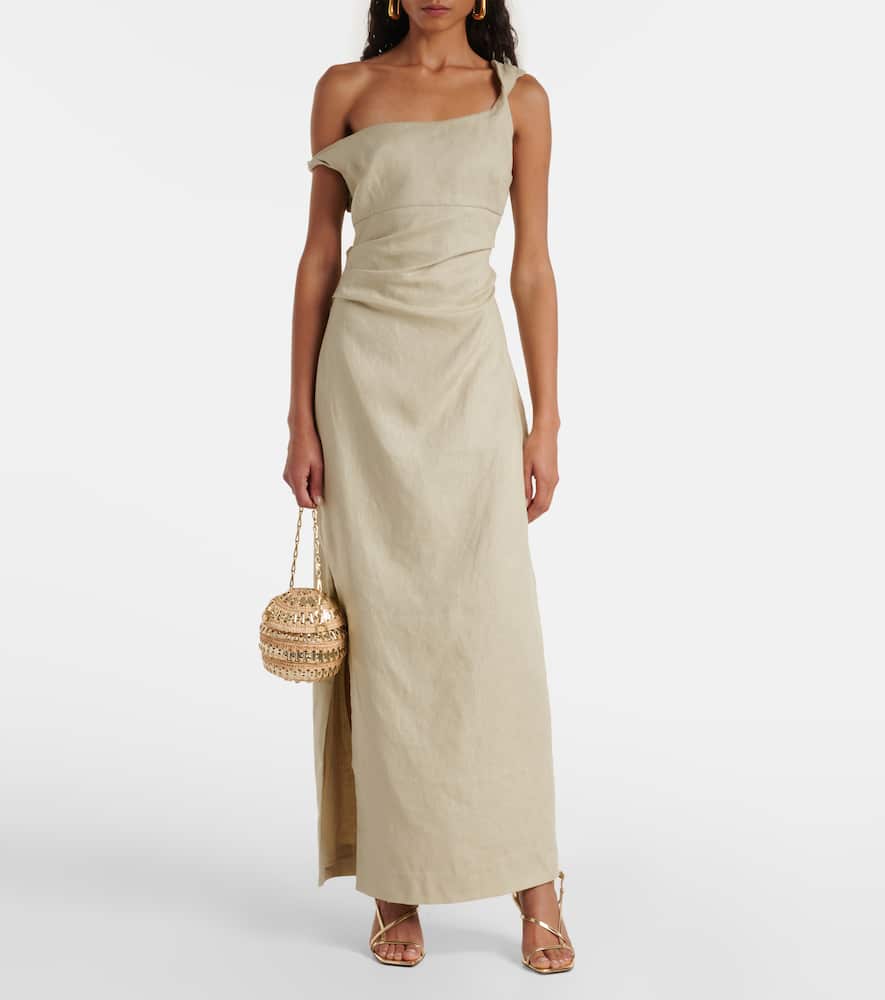 Tamara linen maxi dress