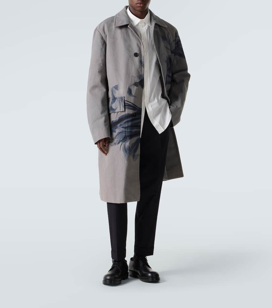 Randale floral cotton trench coat