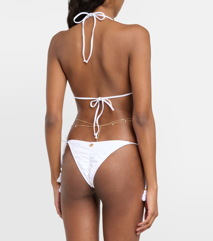 Side-tie triangle bikini bottoms