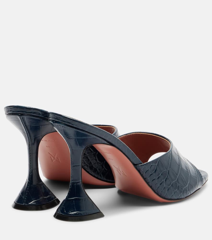 Lupita croc-effect leather mules