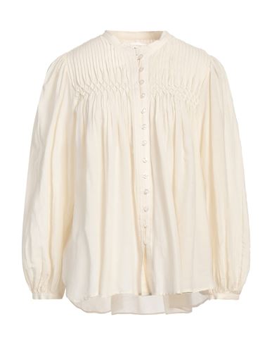 Marant Étoile Woman Shirt Beige Size 2 Cotton, Viscose