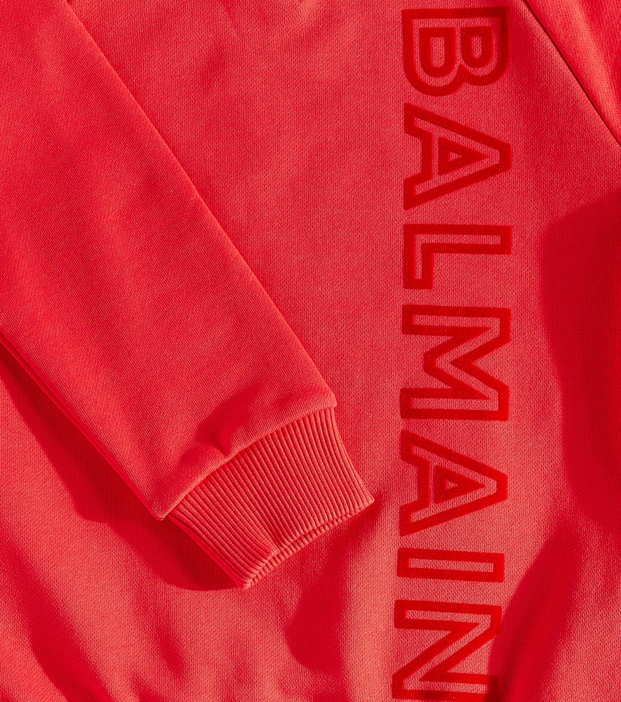 Balmain Kids Logo cotton sweatshirt