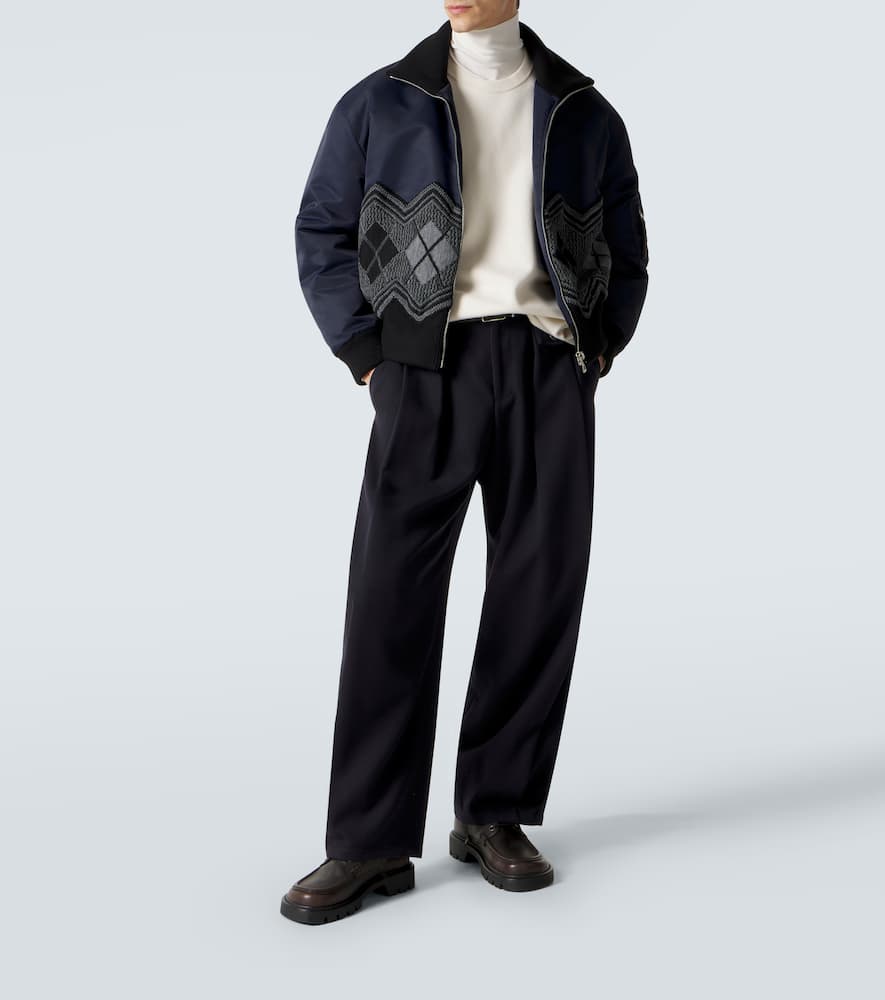 Argyle technical twill jacket