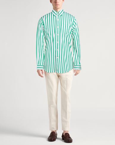 Man Shirt Green Size M Cotton
