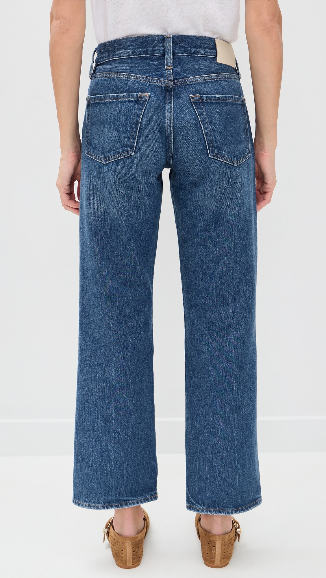 Faye Vintage Straight Jeans Azure Blue