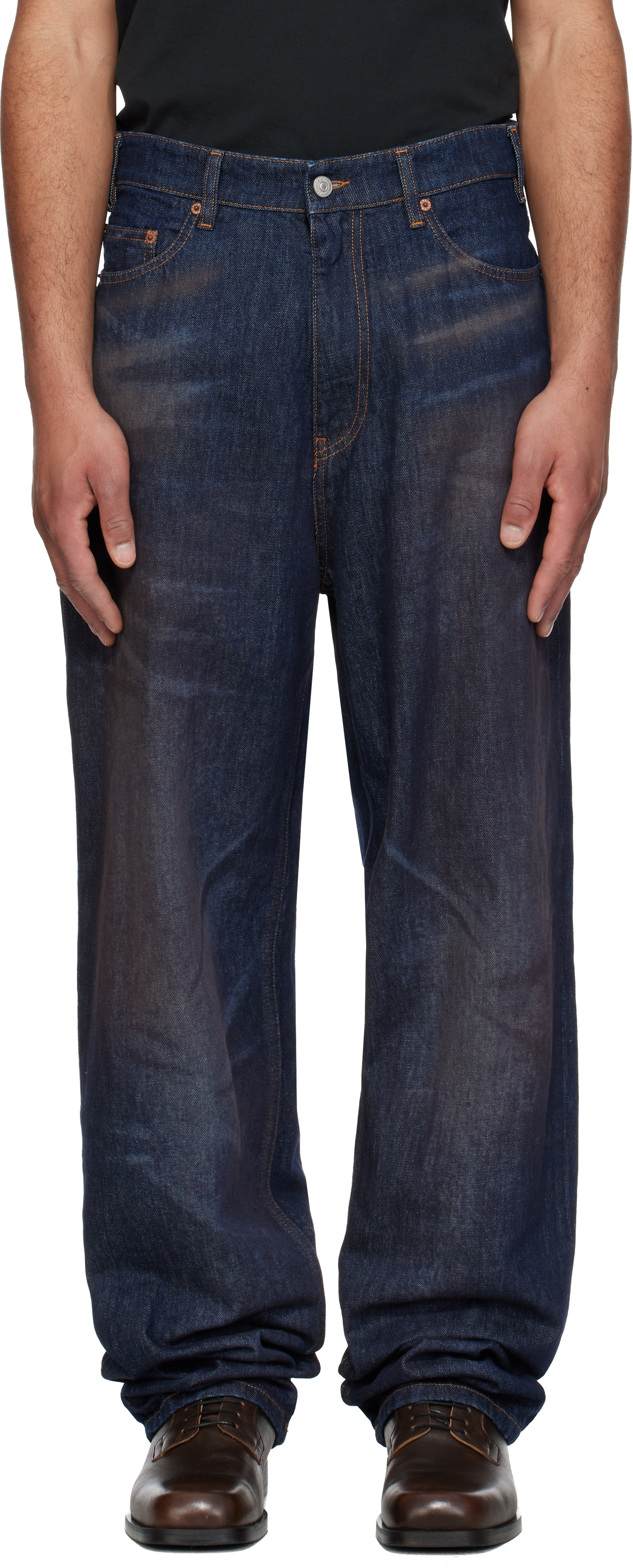 Navy Faded Jeans