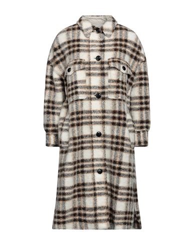 Marant Étoile Woman Coat Beige Size 2 Merino Wool, Recycled polyester, Recycled fibers
