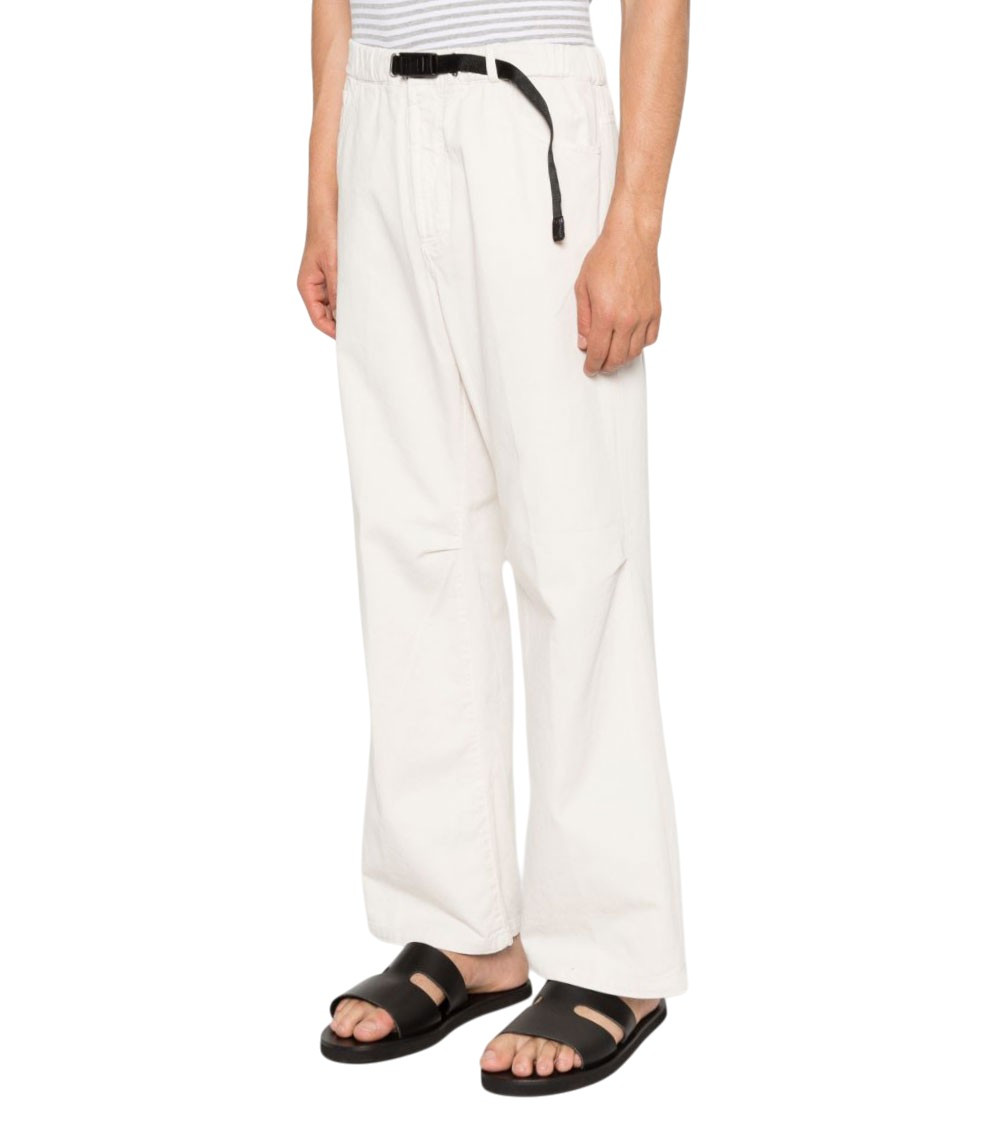 Off White Flat Front Pants