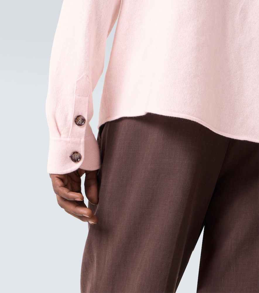Cotton and cashmere overshirt