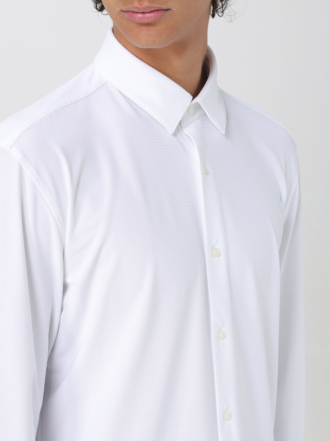 Shirt BOSS Men color White
