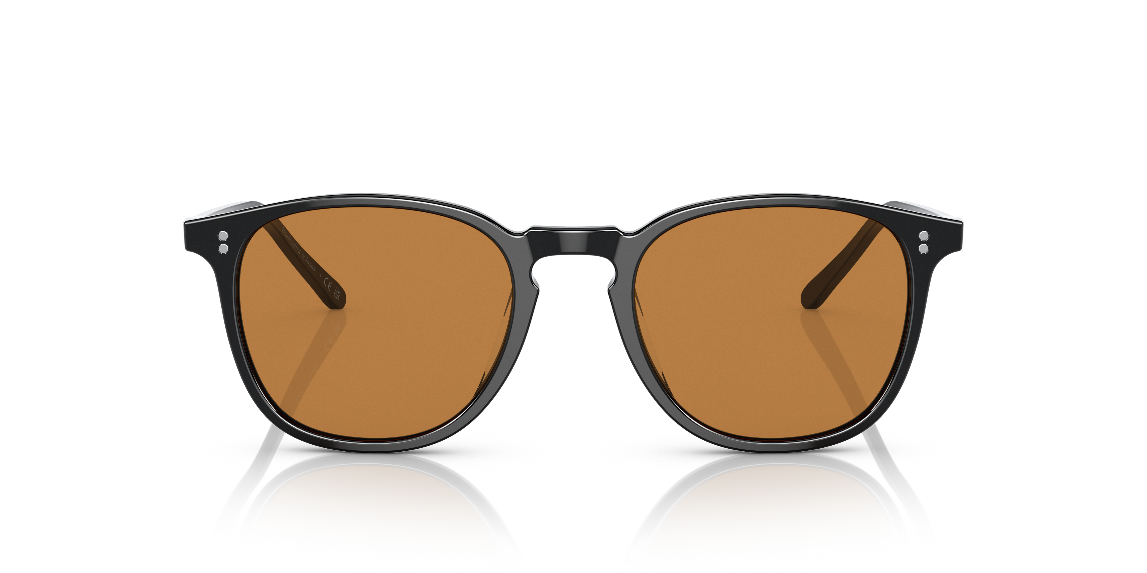 Oliver Peoples Unisex Oliver Peoples OV5491SU FINLEY 1993 SUN 173153 Sunglasses Acetate Black Orange Round Norma