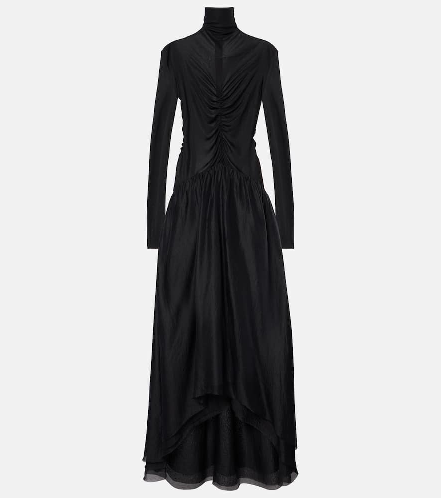 Gathered maxi dress