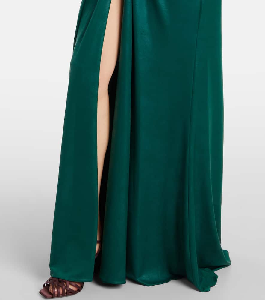 Ruched jersey gown