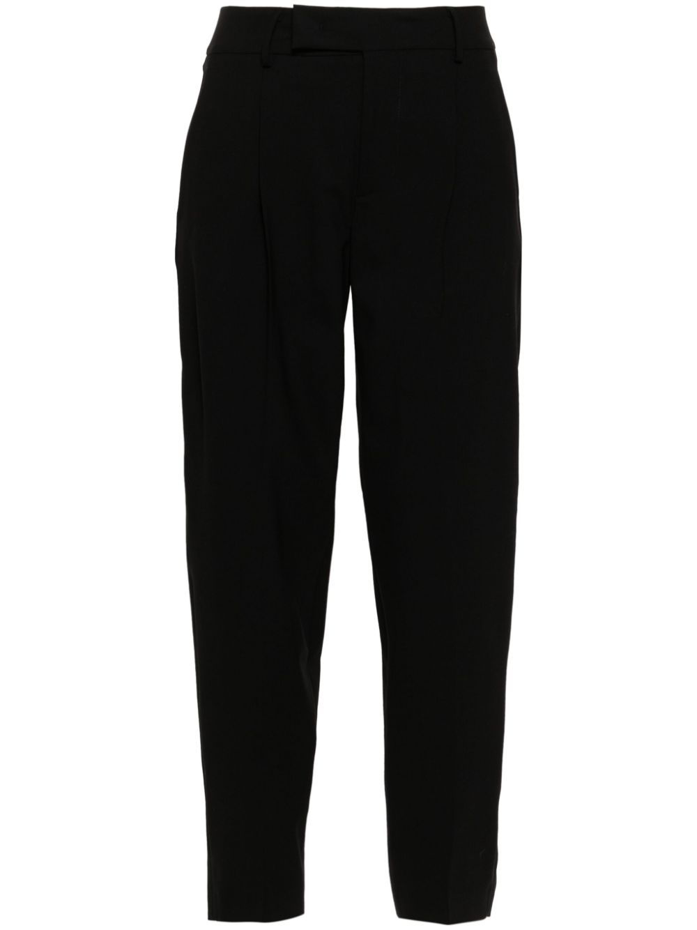 Crepe tailored trousers - Black