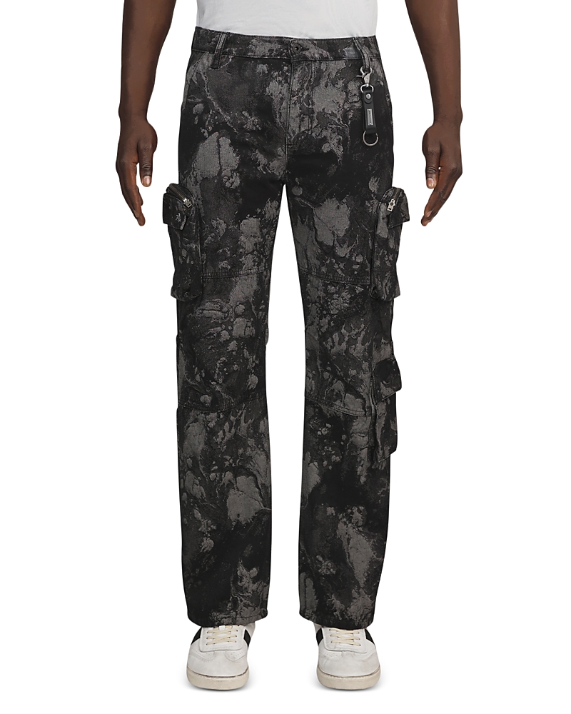 Squaw Valley Regular Fit Cargo Jeans in Black