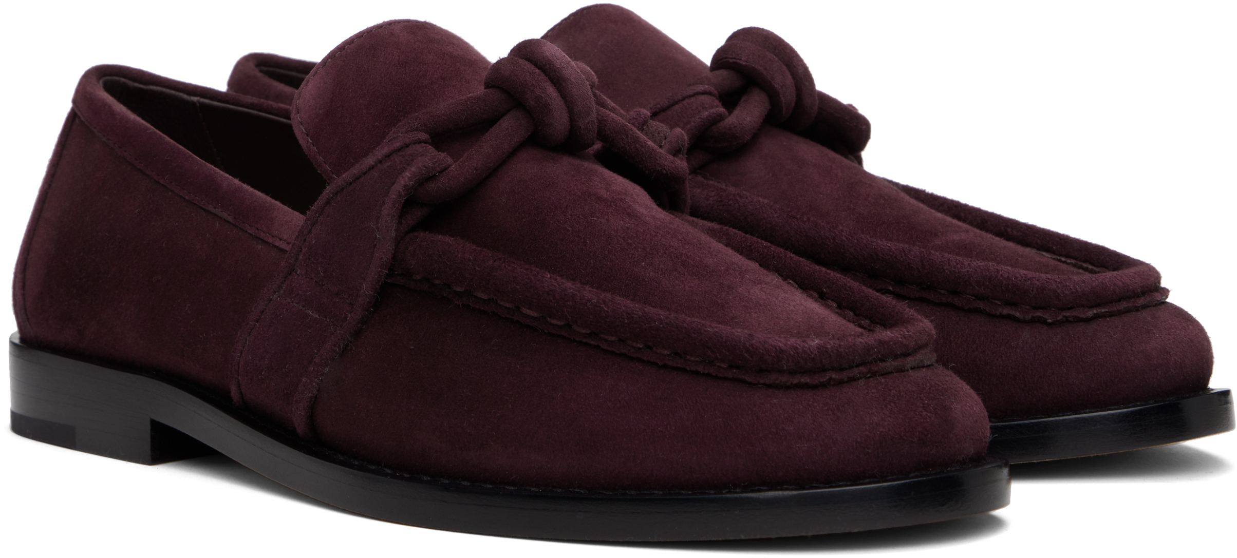 Bottega Veneta Purple Astaire Loafers