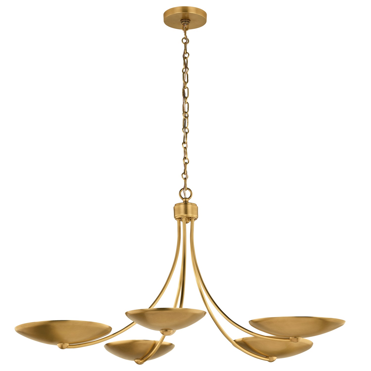 Lacquered Brass Chandelier from the Palmela Collection