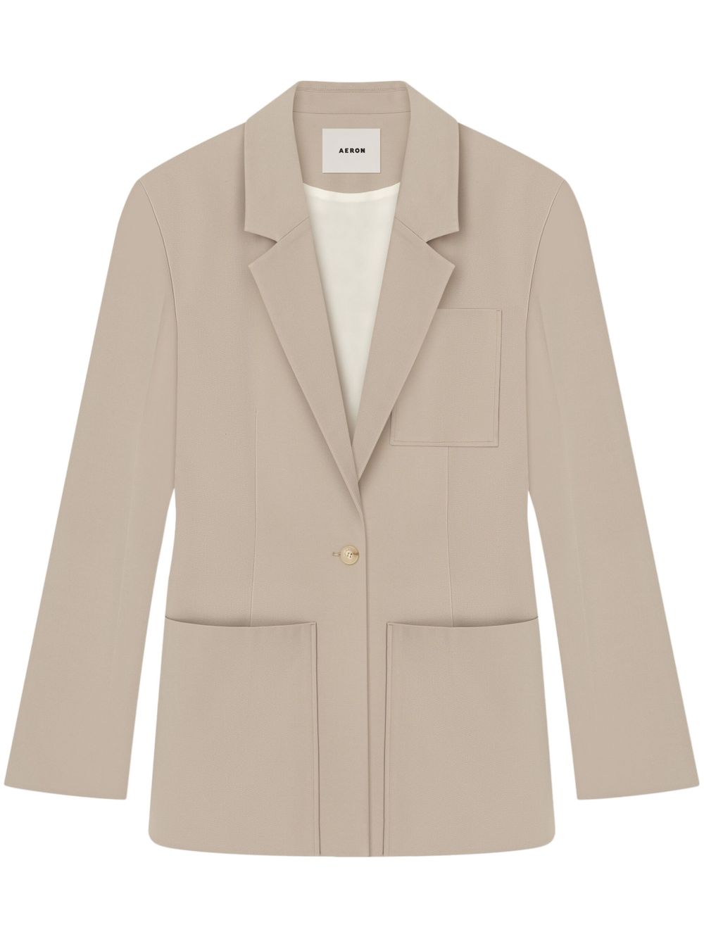 Fitted-waist blazer - Neutrals